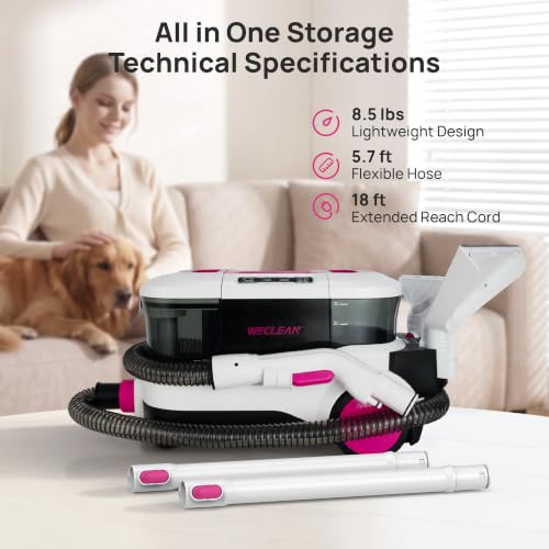Portable Carpet Cleaner Machine - color: Pink
