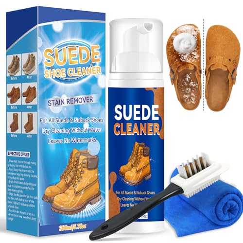 Suede Shoe Cleaner, Suede and Nubuck Cleaner Removes Dirt and Stains, Suede Shoe Cleaning Kit for Suede, Nubuck