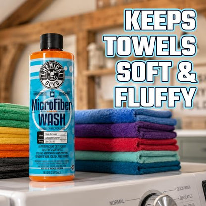 Chemical Guys, Microfiber Wash Detergent, Towel & Pad Deep Clean, 32 oz - size: 32 Fl Oz (Pack of 1)
