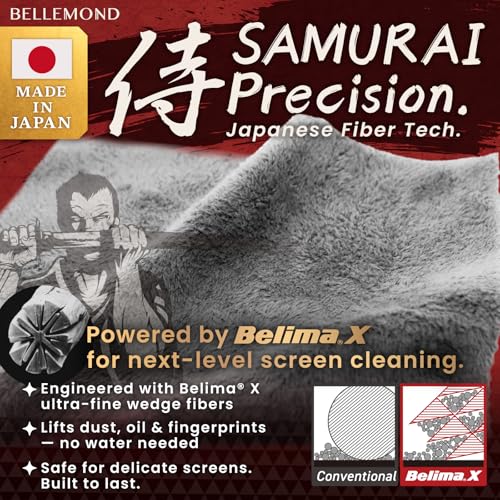 BELLEMOND 「Samurai Cloth」 Japanese Microfiber Cleaning Cloth, Small 2 Pack - size: 2 Set - Small: 6” × 6”