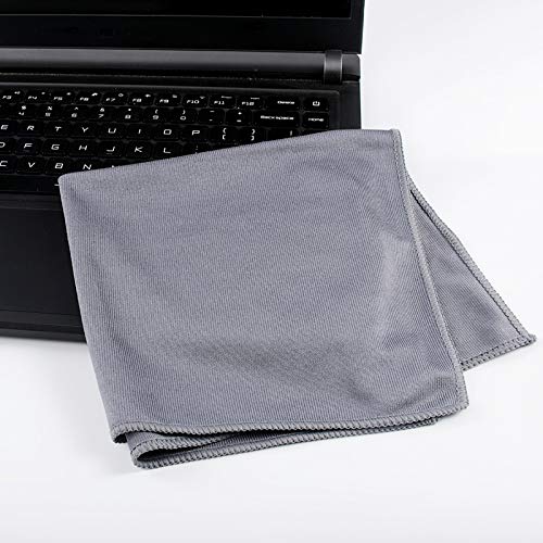 KLNYOO Microfiber Glass Cleaning Cloths Lint Free Streak Free Quickly and Easily Clean Windows & Mirrors Without Chemicals Polishing Cloth 16x16 Inch 8 Pack (Grey) - color: Grey
