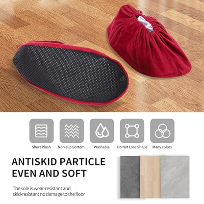 10 Pairs Shoe Covers, Soft Thickened Boot Shoe Covers, Non Slip Shoe Covers Reusable, Durable Washable Shoe Covers for Indoors Home Office