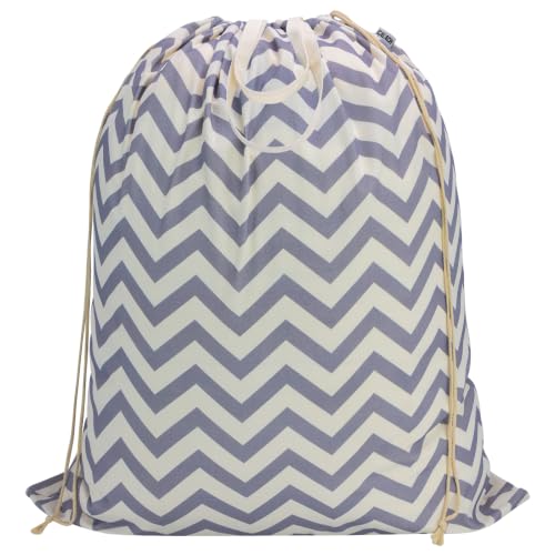 Canvas Laundry Bag 33"Wx 35"H, Thick Canvas Laundry Bag with Handles & Drawstring (Geom wave) - color: Geom wave,1pc XL, size: XL 33"W x 35"H┃1 Pack