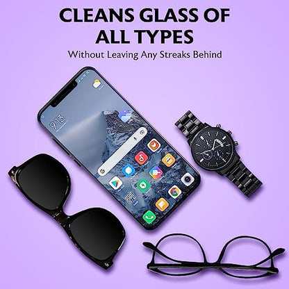 Purity Microfiber Lens Cleaning Cloth Cleans Eyeglasses, Screens and Lenses - color: Burgundy