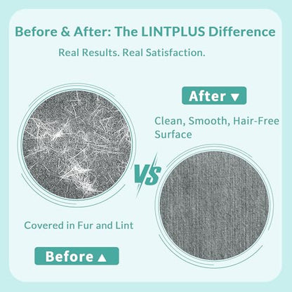 LINTPLUS Pet Hair Remover Kit (Max + Pro 2-Pack) – Oversized Carpet Rake for Large Areas & Compact Scraper for Furniture, Cars & Stairs, Heavy-Duty Copper Blade Set for Dog & Cat Hair