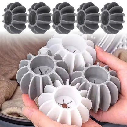 5Pcs Silicone Laundry Balls Reusable Anti-Winding Clothes Floating Lint Cleaning Ball Home Washing Machine Accessory,Grey (S-3.8 * 1.9cm) - color: A