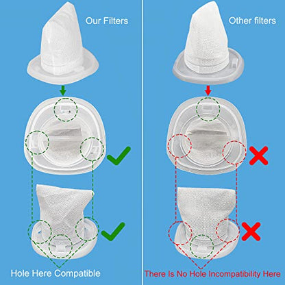 HNVCF10 Replacement Filters, Compatible with Black and Decker Vacuums - size: 6 Pack