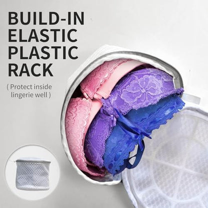 3PCS Honeycomb Mesh Laundry Bags for Delicates with Zipper,Travel Storage Organize Bags,Clothing Washing Bags for Underwear,Lingerie,Bra,Blouse, Hosiery, Stocking, Socks,Extra Strong(2Bra,1S) - size: 3 Set-Bra+Bra+S
