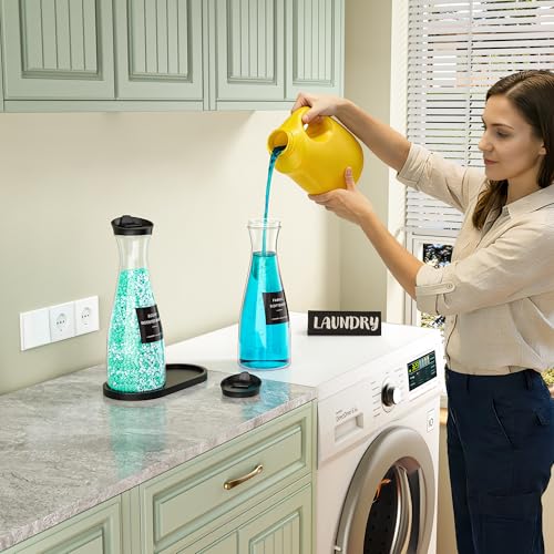 2 Pack Laundry Detergent Dispenser Container, 54OZ Laundry Soap Dispenser