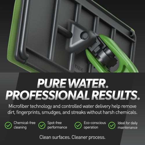 IPC Eagle Cleano 5-Foot Telescopic Window & Surface Cleaning System Integrated Water Misting Globe with Microfiber Cleaning Tool for Glass, Mirrors, Counters & Commercial Facilities - size: 5'