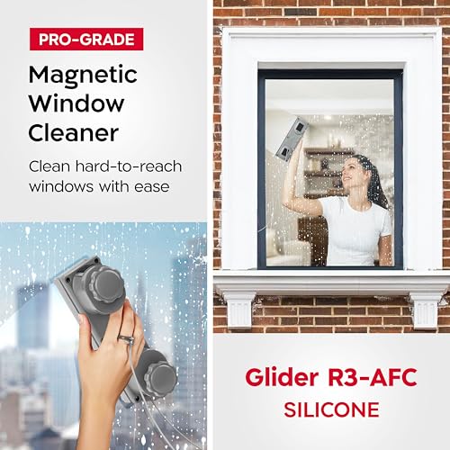 Tyroler Glider R-3 AFC Magnetic Window Cleaner Tool Fits Windows 0.24"-1.5"