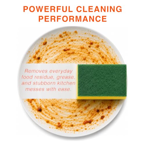 Macromax Dish Sponges 10 Pack, Non-Scratch Kitchen Sponge Set