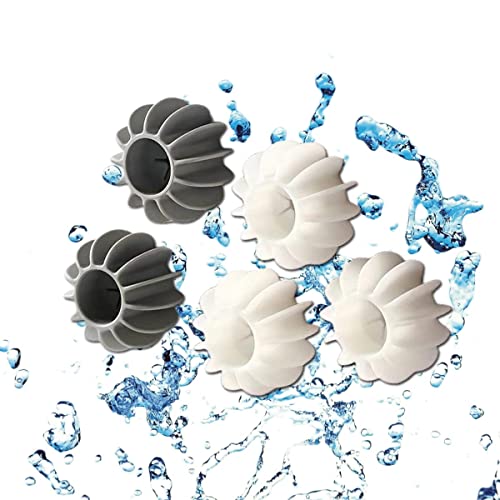 Reusable Magic Laundry Balls, 5/10 Laundry Balls Tangle Free for Washing Machines, Silicone Steamer Dryer Balls Washer Balls Laundry Balls (5pcs) - color: 5pcs