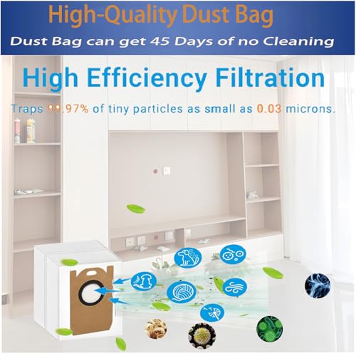Dust Bags Replacement For iHome Nova Autovac S1 Pro Robot Vacuum :12 Pack - color: 12 Pack Dust Bags Replacement For iHome Nova Autovac S1 Pro Robot Vacuum