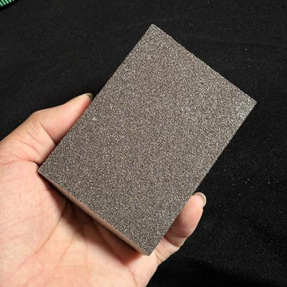 10-Pack Dark Brown Nano Carborundum Sponge (Emery Scrub Sponge) – Heavy Duty Magic Cleaning Sponge for Rust/Kitchen Pots & Pans