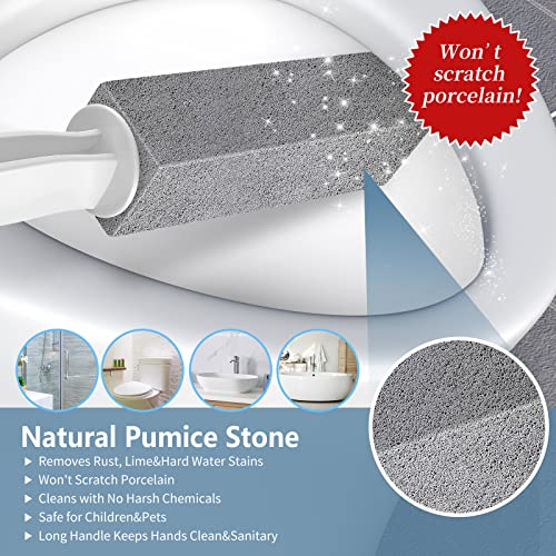 Laiyeoy Pumice Stone Toilet Bowl Cleaner, Hard Water Stain Remover - color: Long Handle