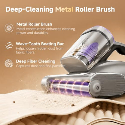 uwant 18Kpa Mattress Vacuum Cleaner 60000RPM Tap Bed Vacuum Set of 1