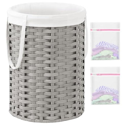 SETVSON Laundry Hamper Laundry Basket Round 19.0 Gal, Gray (No Lid) - color: Gray, size: 19.0 Gal - 72L