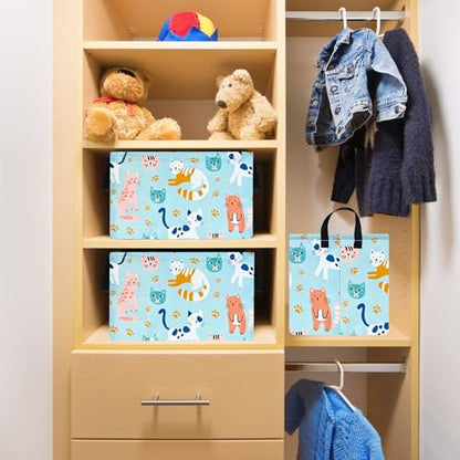 Foldable Nursery Hamper Storage Basket - color: CAT