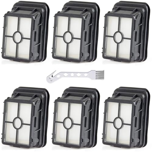 6 Pack 1866 Replacement Filters Compatible with Bissell Crosswave 1785 2306 2551 1866 2554 2590 2593 2596 CrossWave Cordless Max All in One Wet-Dry Vacuum Cleaner, Compare to Part # 1608684 - size: 6 pack