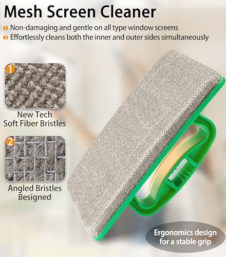 MyLifeUNIT Mesh Screen Cleaner, Detachable Window Screen Cleaning Brush