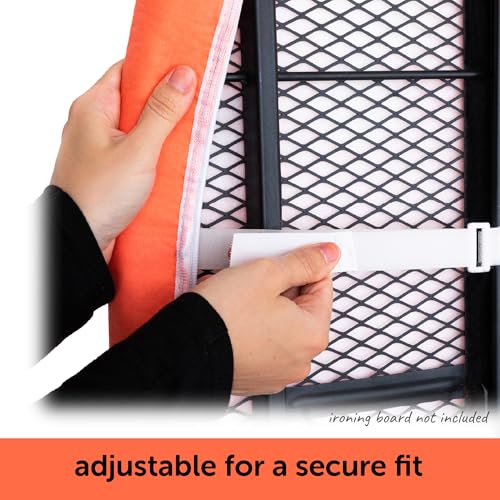 oliso Ironing Board Cover and Pad - 100% Cotton - Standard 15 x 54 - color: Coral