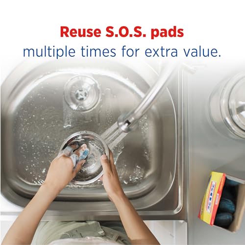 S.O.S. Steel Wool Soap Pads, 18 Count - size: 18 Count