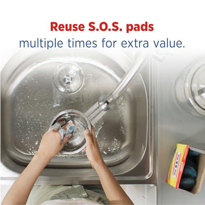 S.O.S. Steel Wool Soap Pads, 18 Count - size: 18 Count