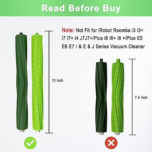 9 Pack Roomba s9 Replacement Parts Compatible for iRobot Roomba s9+ (9550) S9 (9150) Robot Vacuum Cleaner, 1 Set Rubber Brush,4 Filters,4 Side Brushes