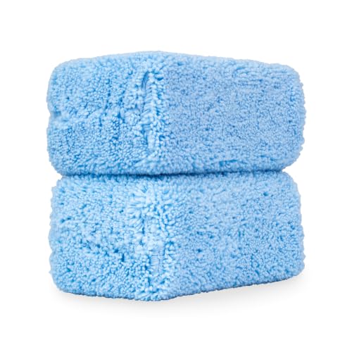 Chemical Guys, Premium Microfiber Applicator Pads, Soft Foam Core, 2 Pack