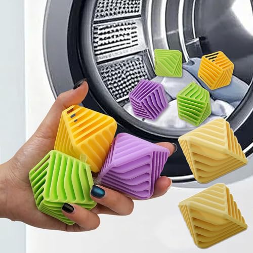 2Pcs Fabric Softener Dispenser Balls, Ball Dispenser for Fabric Softener, Anti-Tangle Laundry Balls for Home, Suitable for All Kinds of Laundry Ball (Yellow, 6x6x5.8cm) - color: Yellow