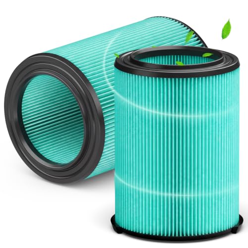 2 Pack VF6000 Replacement Filter Compatible with Rigid Shop Vac Filters - color: VF6000