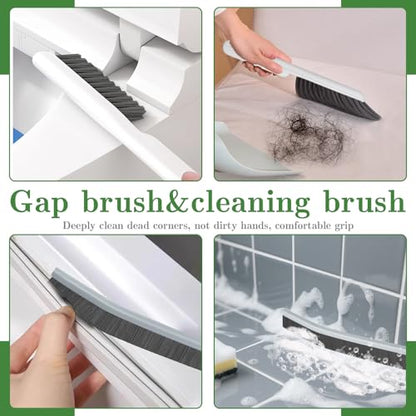 Crevice Cleaning Brush, Multifunctional Grout Brush and Straw Brush, 15 Pcs