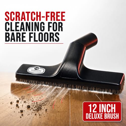 MP Maresh Products Floor Brush Attachment - Horsehair Brush, Black, 12 inch - size: 12 Inch Black