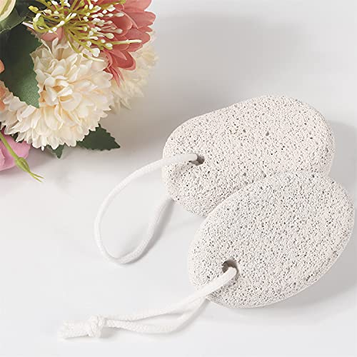 2PCS Natural Pumice Stone, Asqraqo Lava Pedicure Tools Hard Skin Callus Remover for Feet and Hands - Foot File Exfoliation to Remove Dead Skin, and Callusess - size: 2 Count (Pack of 1)