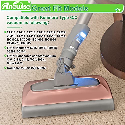 Anewise Type Q/C Canister Vacuum Bags 53292 for Kenmore 600 Series 81214 - style: 53292-6P