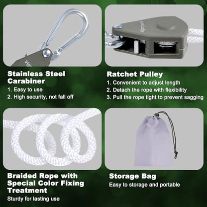 Vigorport Retractable Travel Clothesline, Portable Clothes Laundry Line - size: 28Ft Rope-1/8'' Pulley