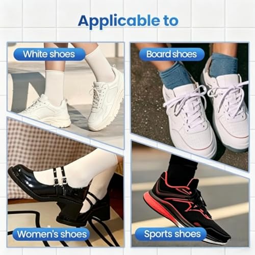 Liecho White Shoe Cleaner Cream – No-Wash Solid Cleaning Paste with Cloth & Shoe Brush Included – Multipurpose White Shoe Cleaner for Leather Sneakers, Soles, Canvas, Bags