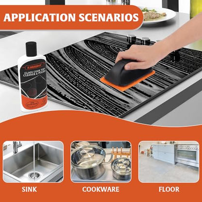 AWEASROY 20pcs Glass Stove Top Cleaner Kit 12 oz - Removes Tough Stains - size: 20 Count (12 oz)