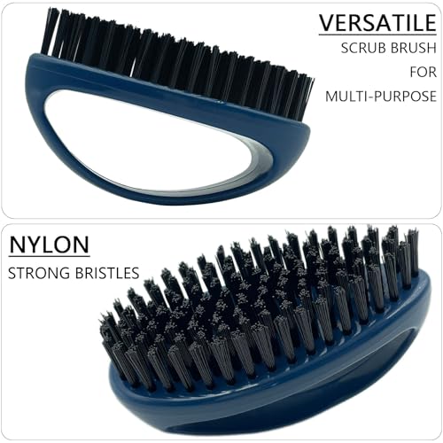 GKETN Small Scrub Brush with Nylon Bristles Heavy Duty Cleaning Brush - color: Deep Blue