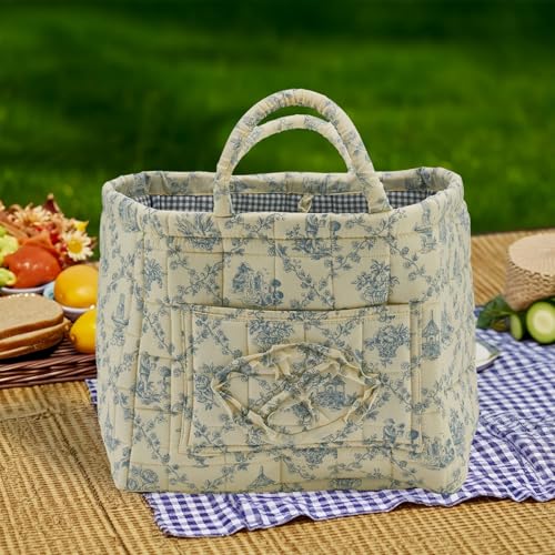 Boho Fabric Storage Basket, Large Capacity Laundry Basket, 12.2'' x 10.23'' x 10.23'' Collapsible Laundry Hamper with Easy Carry Handles (B Multi-Color 2, L) - color: B Multi-Color 2