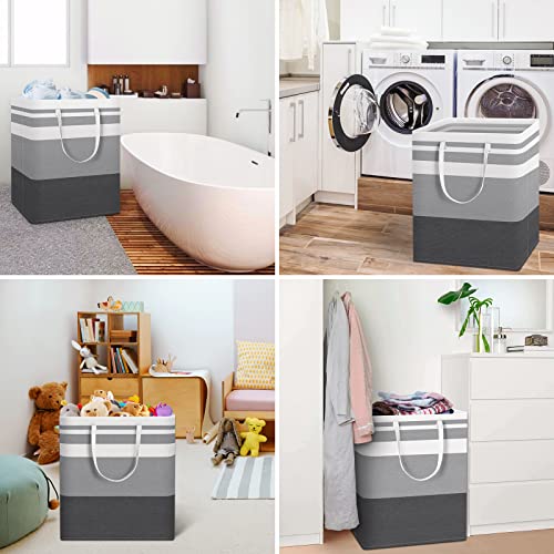 HomeHacks Laundry Basket Hamper, 3‑Pack 88L Collapsible Clothes Storage - size: 88L