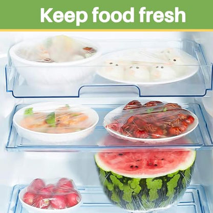 MAQIHAN 200 Bowl Covers Bread Proofing - Extra Large Plastic Wrap for Food - size: Large
