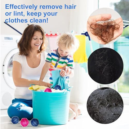 Dryer Balls Laundry Reusable, Softens Laundry Naturally Reduces Drying Time & Static Non-Toxic Washing Balls Reusable Dryer Balls for Laundry Bedding Clothes 6/9/12PCS - color: Style-002