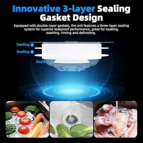 Hibbent 3 in 1 Kitchen Sink Drain Strainer, Metal Pop Up Stopper - color: Brushed Stainless Steel