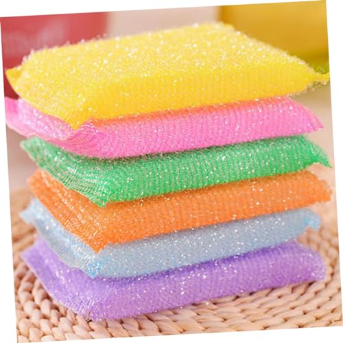 20pcs Non Scratch Kitchen Dish Scrubbers with Ultra Fine Sponges Scratch Scrub Pads for Pots Pans and Hard Surfaces Odorless for Household Cleaning Random Color