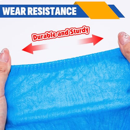 600 Pack(300 Pairs) Shoe Covers Disposable, Non-woven Fabric Shoes Covers - color: 600 Pack(300 Pairs)