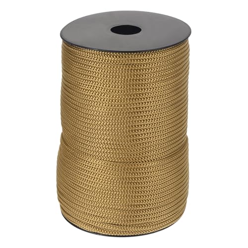 MECCANIXITY 5/32 Inch Braided Polypropylene Rope 328ft Brown - color: Brown, size: 5/32 Inch