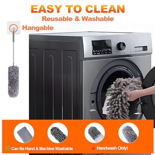 Dusters for Cleaning,Microfiber Duster with ExtensionPole,Cleaner Duster - size: 6 Piece Set