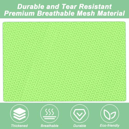 2 Pack Mesh Travel Laundry Bag 24" x 36"Extra Large Dirty Clothes Organizer - color: LightGreen+LightGreen, size: 24"x36"